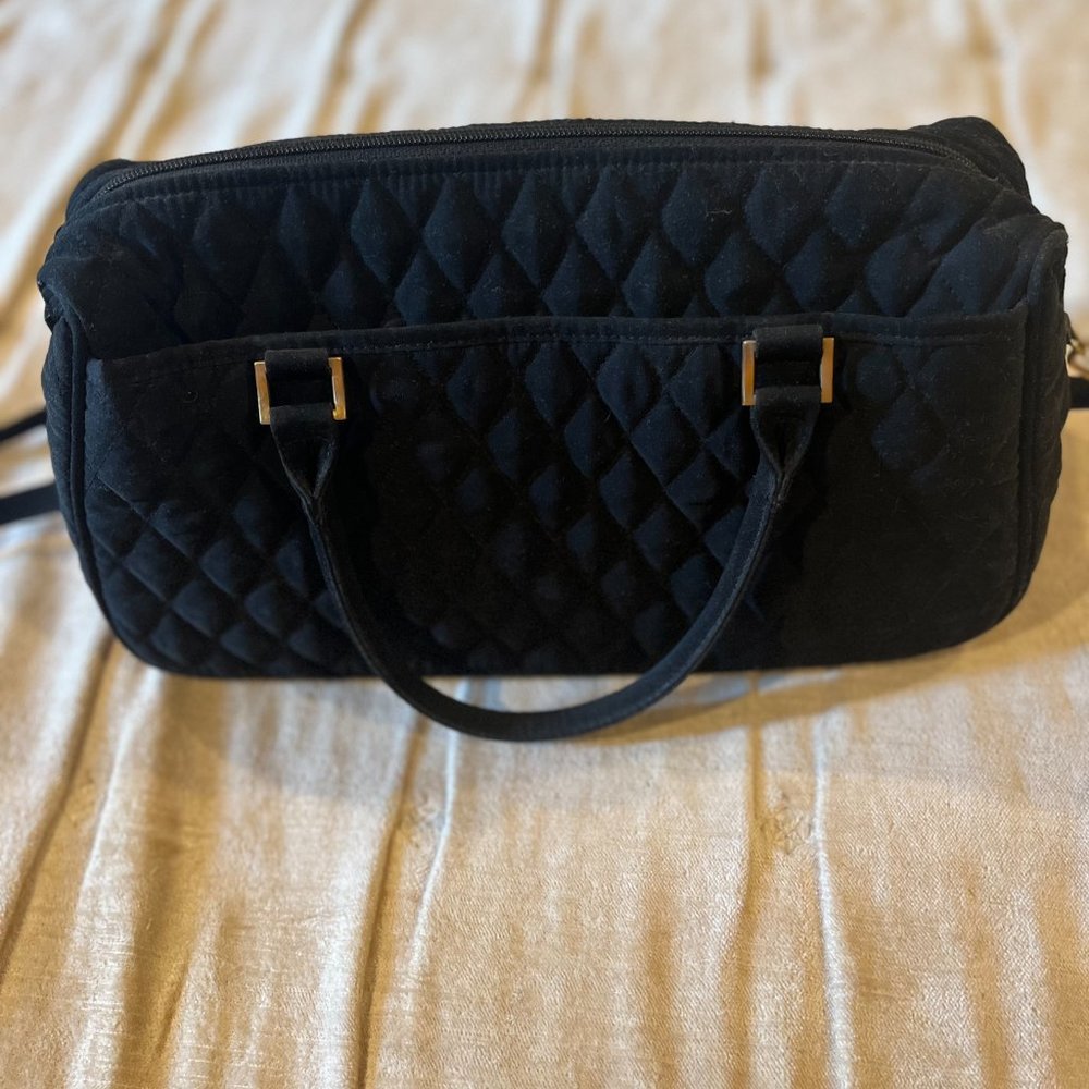 Almost New - Vera Bradley quilted black purse